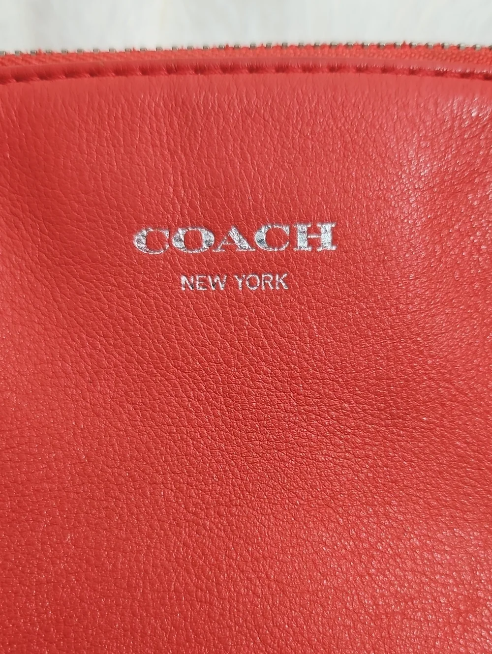 Coach Mini Rory Satchel Handbag Red Leather Silver Hardware Tassels